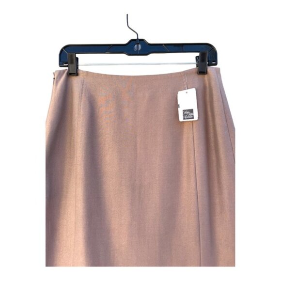 Nina Ricci Warm Taupe Silk Skirt Size 8 NWT - Picture 6 of 11